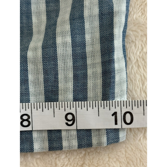 Draper's & Damon's Capri Cotton Elastic/Tie Waist Pull-on Pants Blue/White Sz 3X - Picture 12 of 13